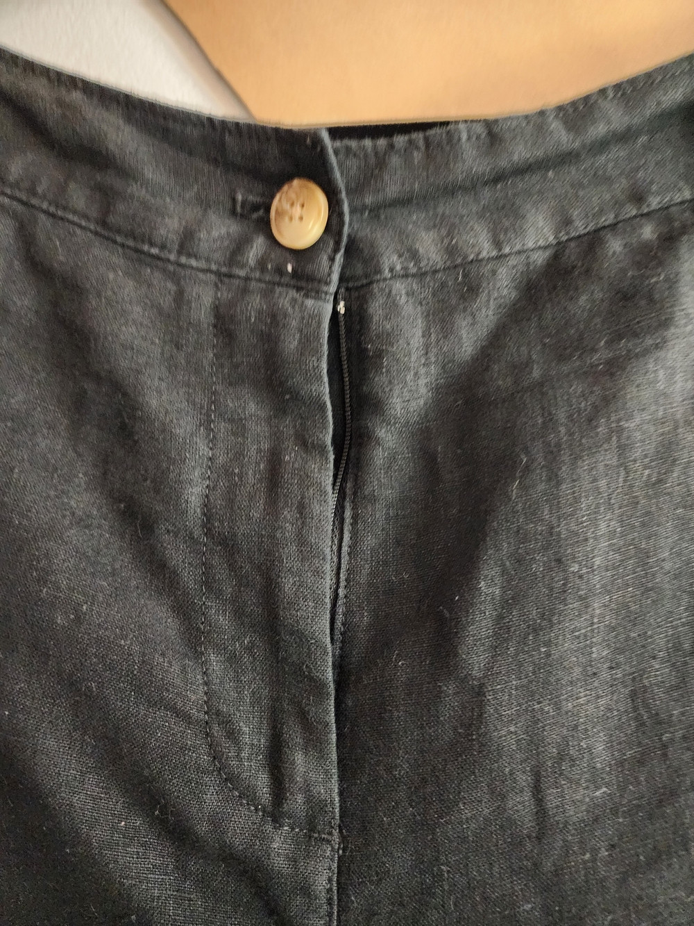J. Jill Black Wide-Leg Linen Pants Womens XL - Picture 3 of 4
